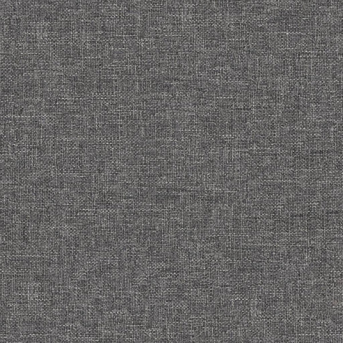 Vidaxl Voetenbank 60x60x39 Cm Stof En Kunstleer Licht - Grijs