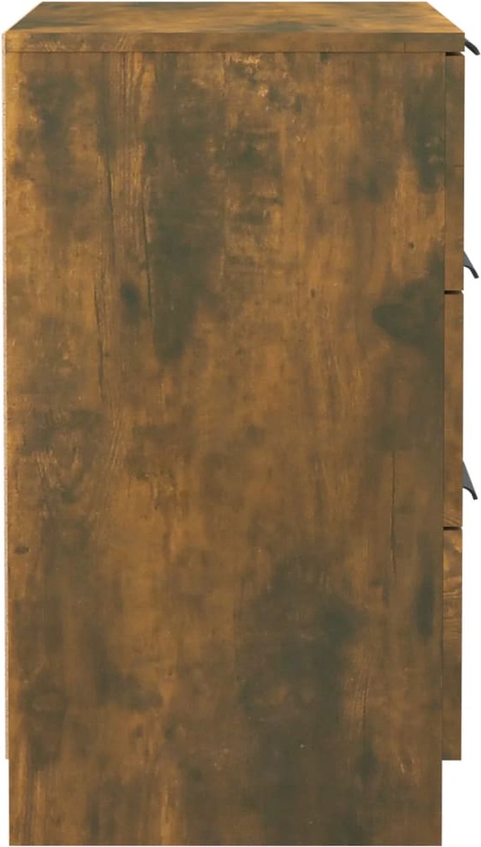 Vidaxl Nachtkastje 40x36x65 Cm Gerookt Eikenkleurig - Bruin