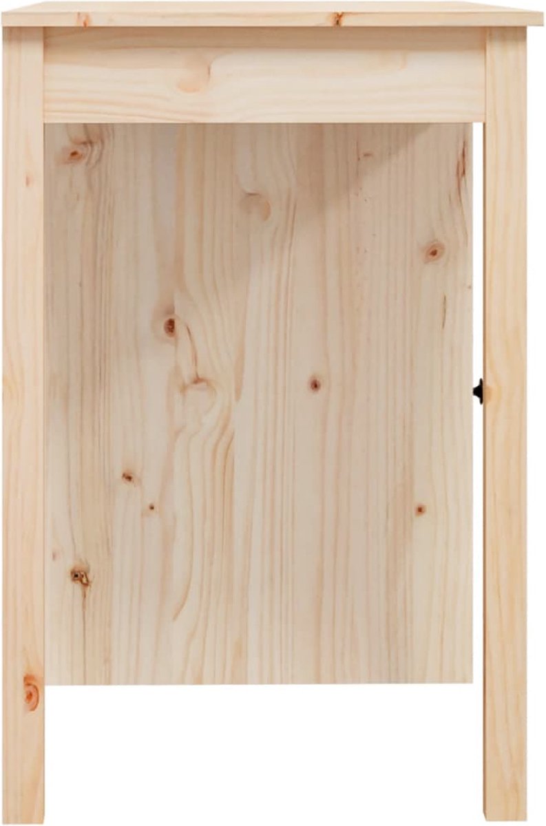 Vidaxl Bureau 100x50x75 Cm Massief Grenenhout - Bruin