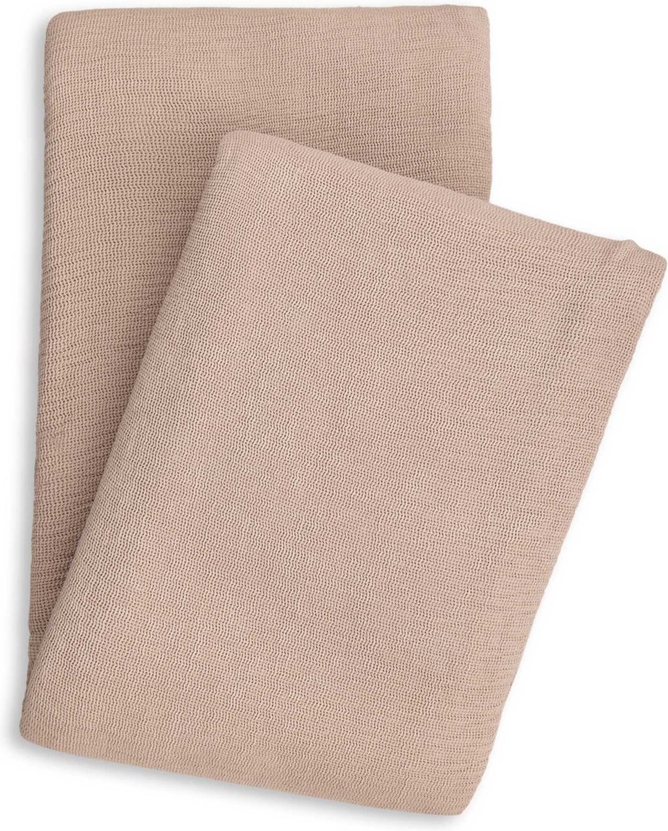 Yellow Katoen Bedsprei Plaid Ica - Mellow Rose 180x260cm - Roze