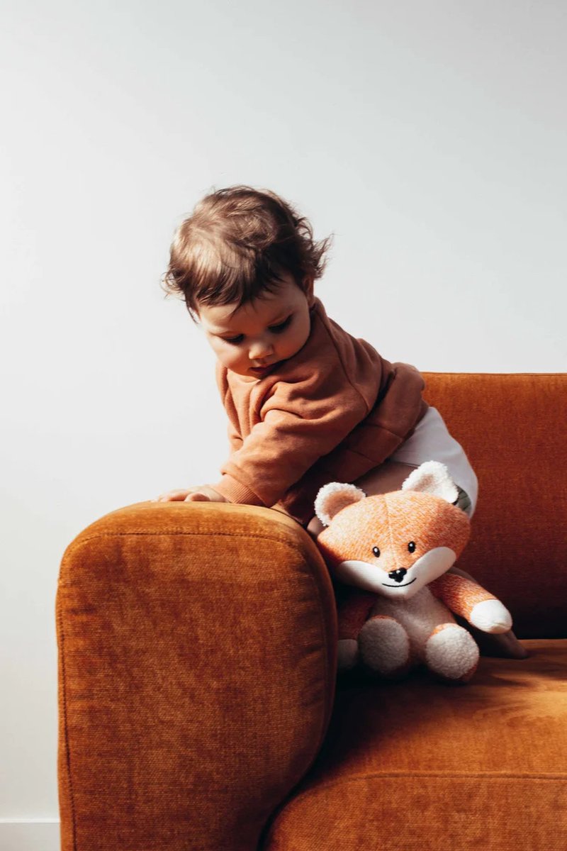 Flow Amsterdam Hartslag Knuffel - White Noise - Robin De Vos - Donker - Oranje