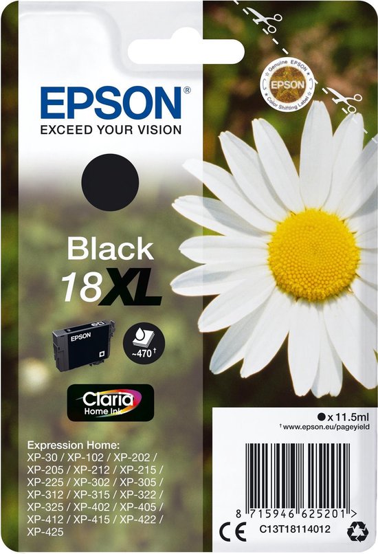 Epson 18XL - Inktcartridge / - Negro