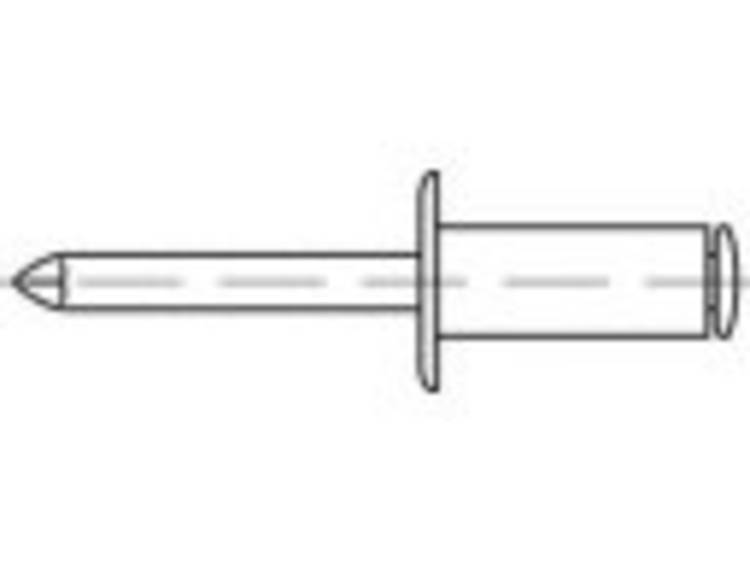 TOOLCRAFT TO-5381145 Blindklinknagel 6 mm RVS 200 stuk(s)