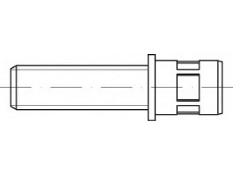 TOOLCRAFT TO-5444211 Open blindklinknagel M4 Staal 200 stuk(s)