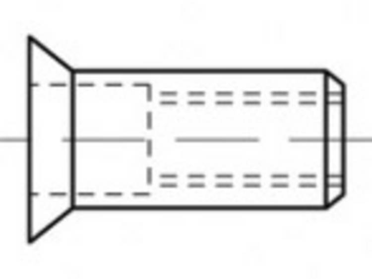 TOOLCRAFT TO-5444358 Blindklinkmoer M5 Staal 500 stuk(s)