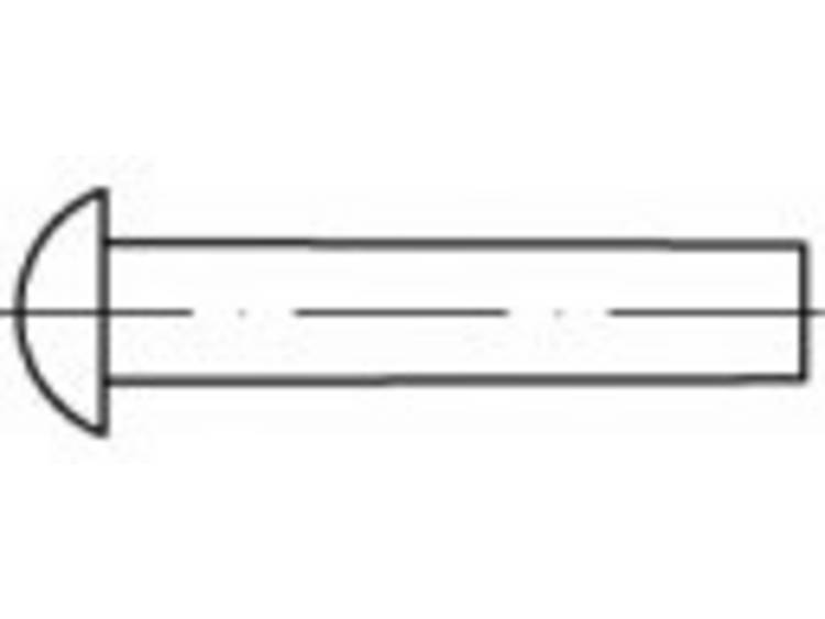 TOOLCRAFT TO-5448333 Halfronde klinknagel 2 mm Messing 1000 stuk(s)