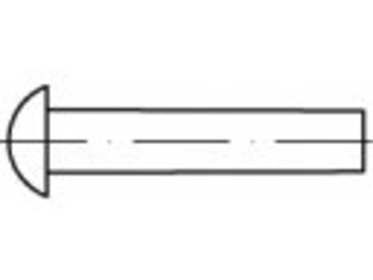 TOOLCRAFT TO-5448345 Halfronde klinknagel 3 mm Messing 1000 stuk(s)