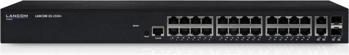 Lancom Systems GS-2326+ Managed Gigabit Ethernet (10/100/1000) 1U - Zwart