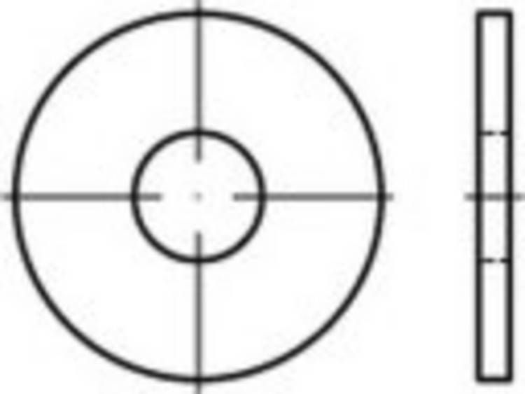 TOOLCRAFT TO-5454744 Klinkring 15 mm Messing 50 stuk(s)