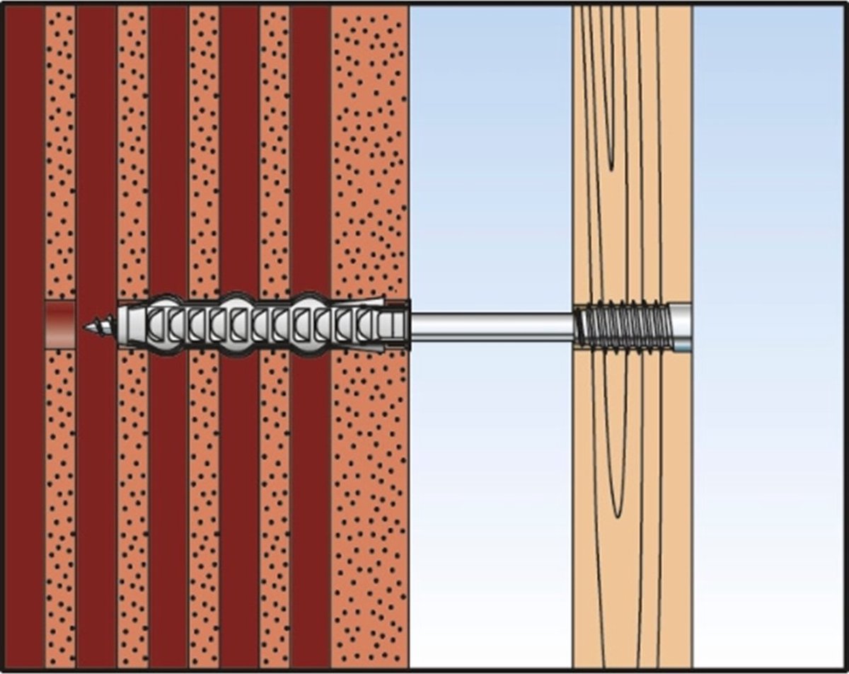 Fischer ASL 59061 Afstandsschroef 6 mm 80 mm Torx 100 stuk(s)