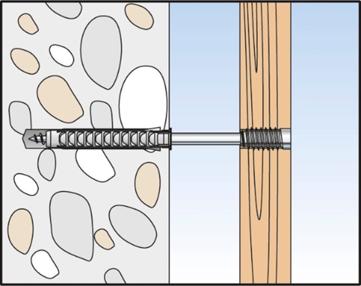 Fischer ASL 59061 Afstandsschroef 6 mm 80 mm Torx 100 stuk(s)