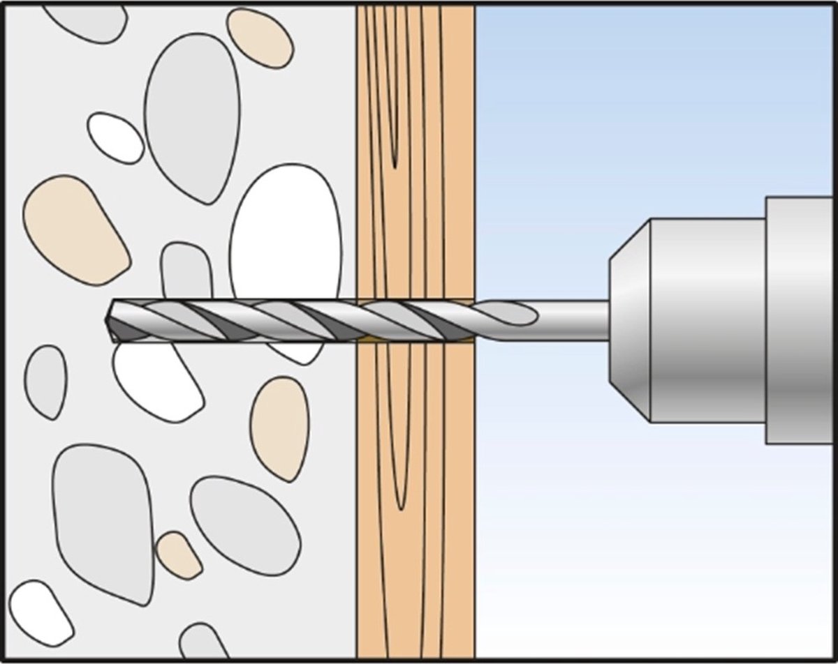Fischer ASL 59061 Afstandsschroef 6 mm 80 mm Torx 100 stuk(s)