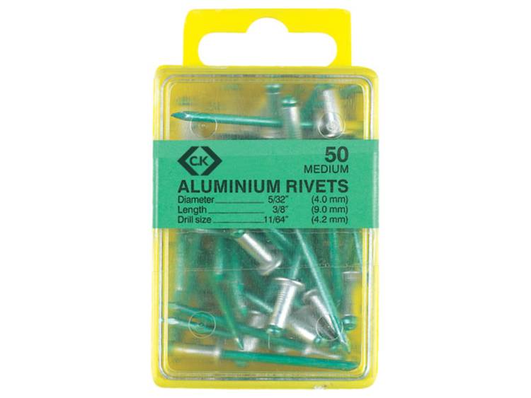 C.K. T3819A 612 Blindklinknagel (Ã x l) 4.8 mm x 9 mm Aluminium Aluminium 40 stuk(s)