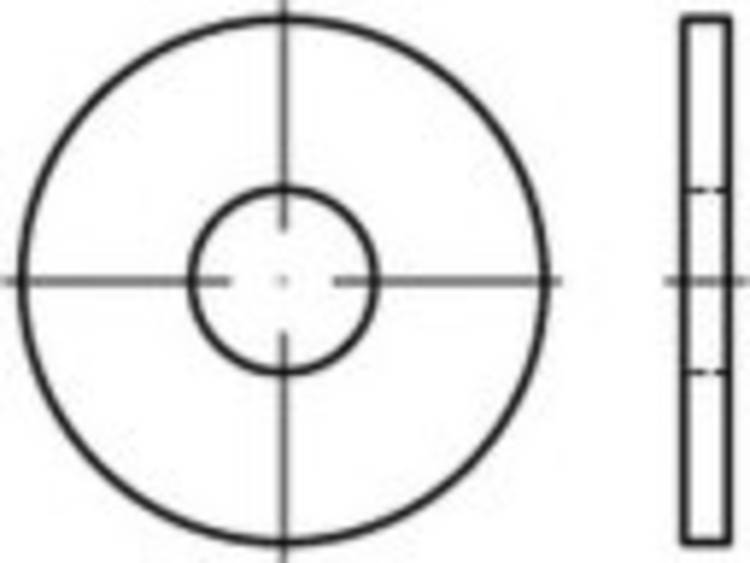 TOOLCRAFT TO-5454747 Klinkring 17 mm Messing 50 stuk(s)