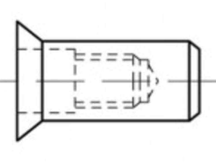 TOOLCRAFT TO-5455284 Blindklinkmoer M5 500 stuk(s)