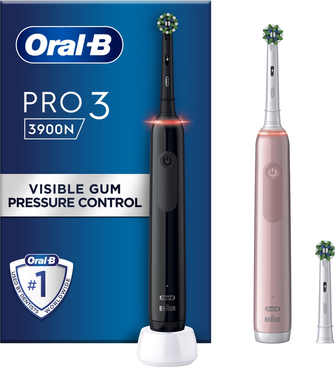 Oral B Oral-b Oral-b Pro 3900 Duo Bl/ros - Zwart