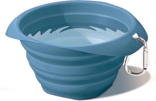Kurgo Inklapbare Drinkbak Collaps-a-Bowl - Blauw