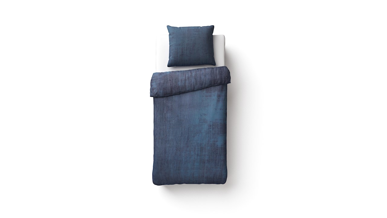 Beter Bed Dekbedovertrek Alton - 140 x 200/220 cm - Blauw