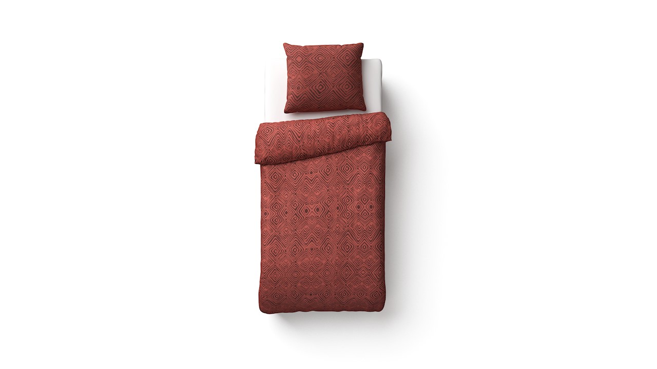 Beter Bed Dekbedovertrek Jaxx - 140 x 200/220 cm - Rood