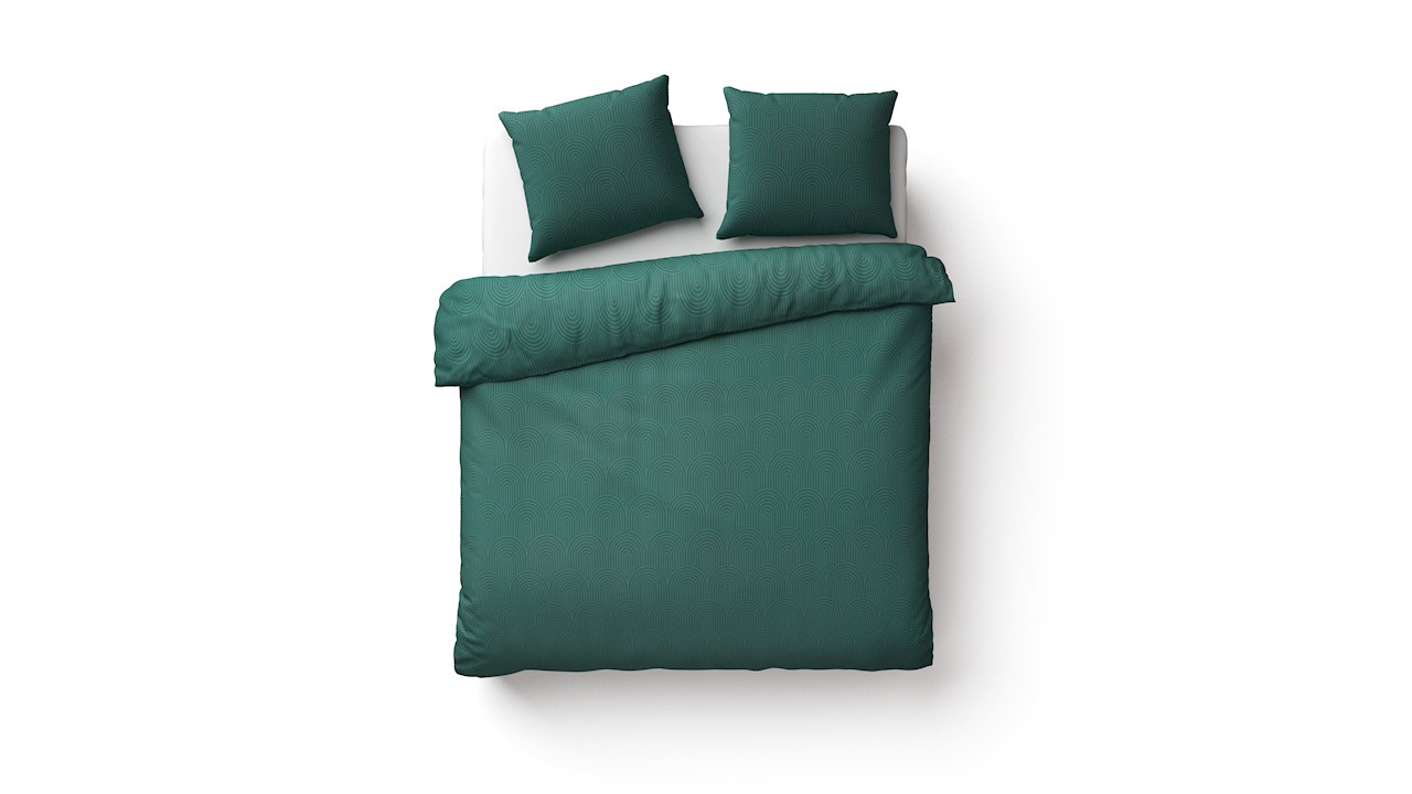 Beter Bed Dekbedovertrek Milton - 240 x 200/220 cm - Groen