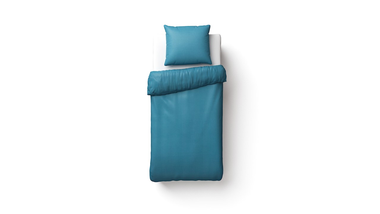 Beter Bed Dekbedovertrek Misha - 140 x 200/220 cm - Blauw