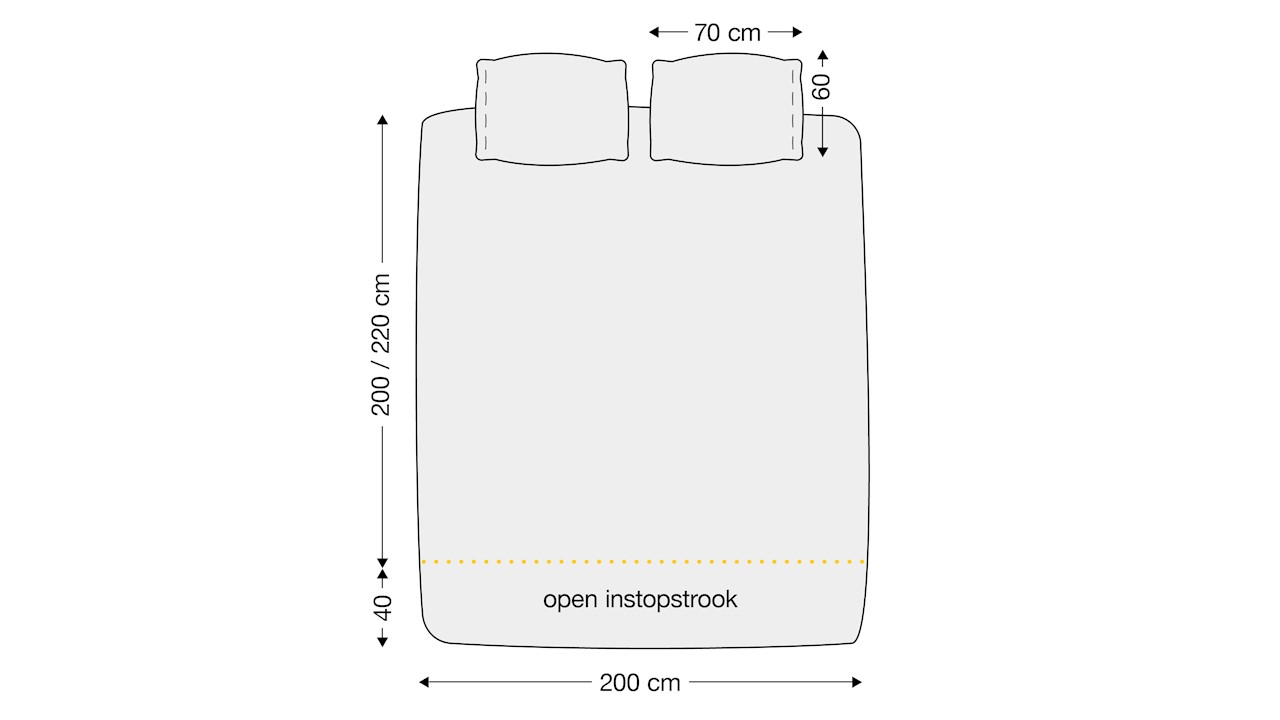 Beter Bed Dekbedovertrek Tim - 200 x 200/220 cm - Blauw