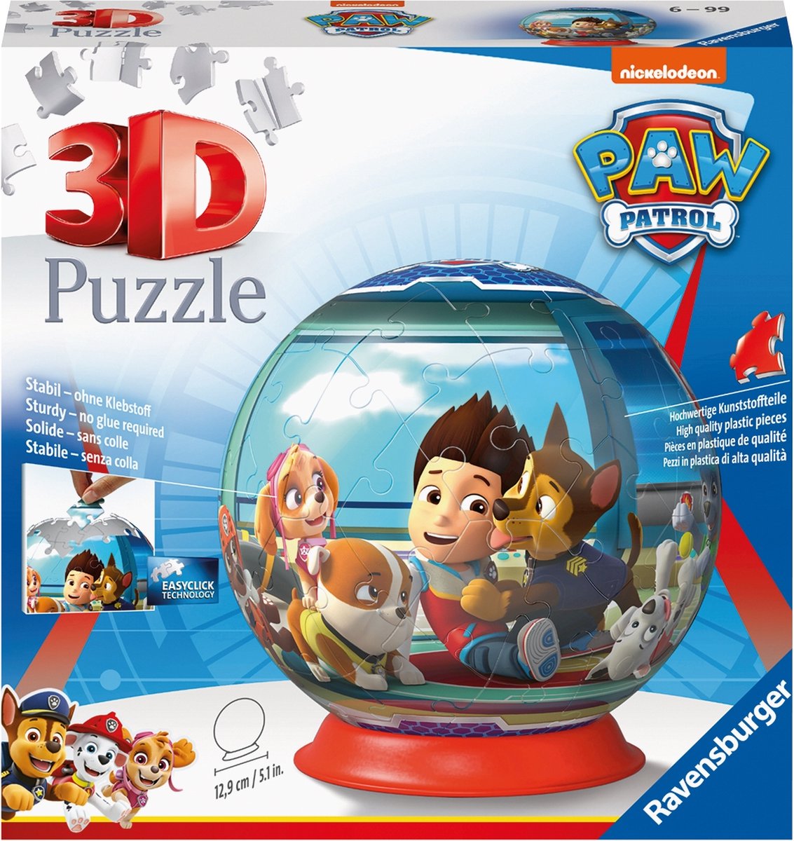 Ravensburger - Puzzleball 3D 72 Pzs Paw Patrol