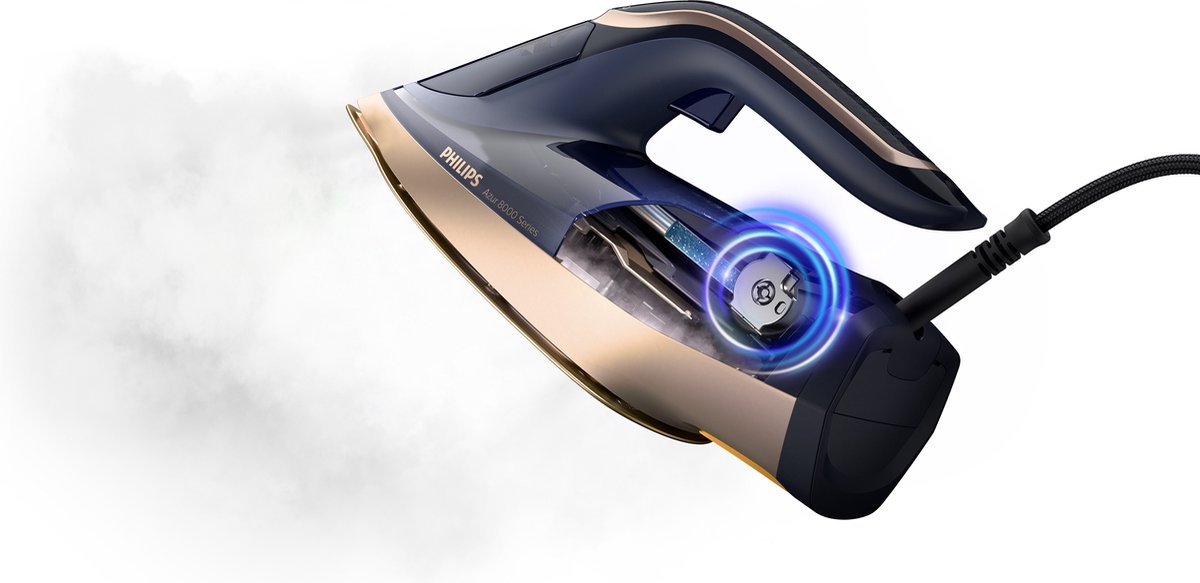 Philips 8000 Series Dst8050/20 Stoomstrijkijzer Azur - Blauw