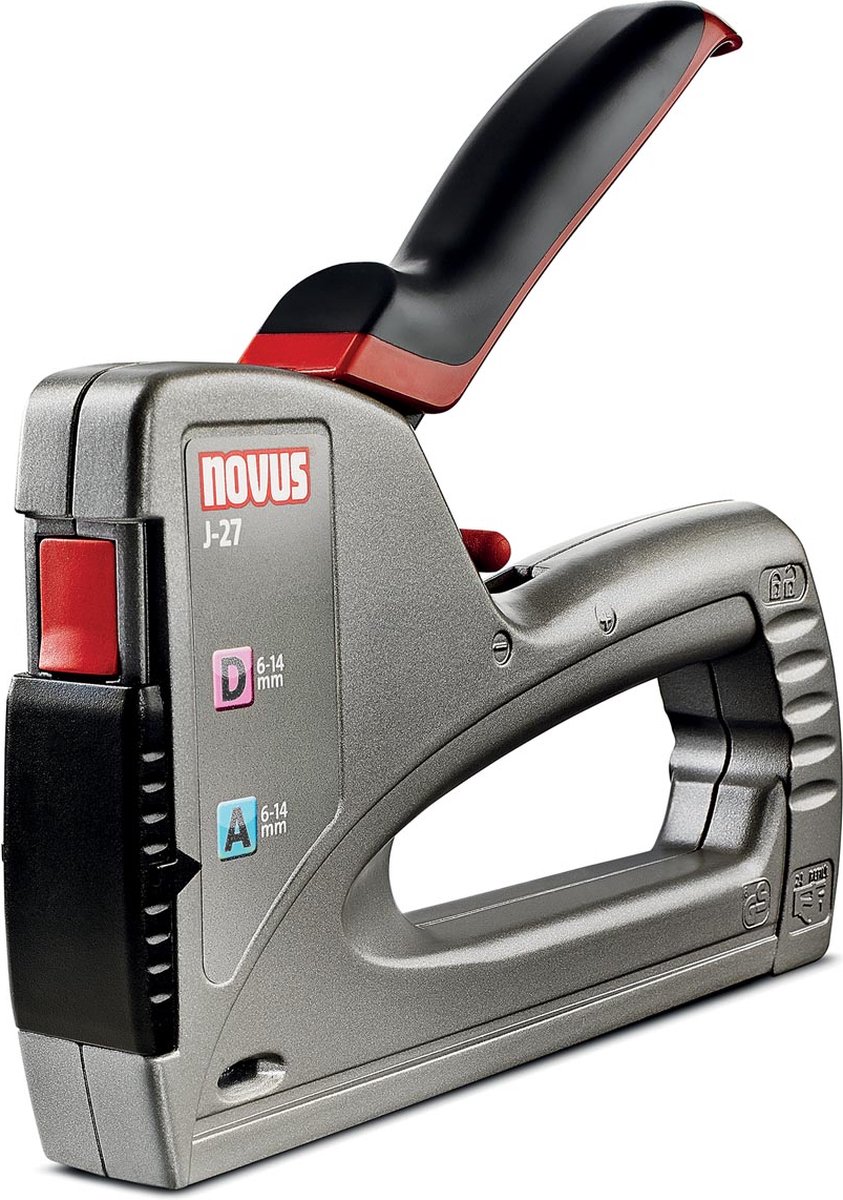 Novus J-27 dual power Handtacker Type niet Type 53F, Type 53 Lengte nieten 6 - 14 mm