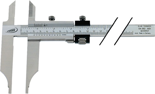 Helios Preisser Werkplaatsschuifmaat | 1000mm | m.FE m.punten | Bek-L.150 mm | 1 stuk - 0235518