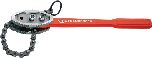 Rothenberger Kettingpijptang | totale lengte 1280 mm spanwijdte 220 mm | voor buizen 8 inch | 1 stuk - 70246
