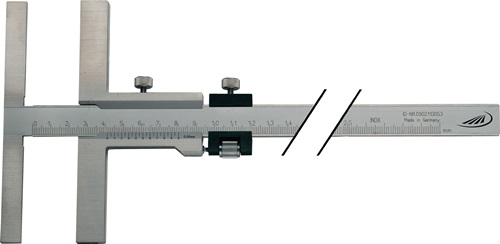 Helios Preisser Aftekenschuifmaat | 160 mm | met fijninstelling | aanslaglengte 135 mm | 1 stuk - 0344501