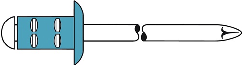 Gesipa Blindklinknagel | klinknagelschacht d x l 3,2 x 8 mm | RVS | 1000 stuks - 1433909