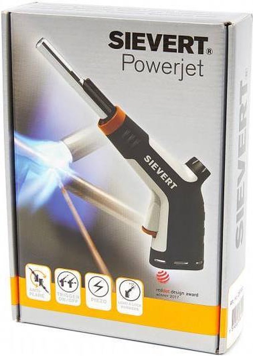 Sievert Soldeerbrander | zonder schroefgaspatroon | 170 g/h | 2,2 kW | 1 stuk - 253511