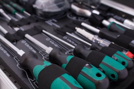 Brüder Mannesmann 29072 Gereedschapskoffer (met inhoud) Doe-het-zelver 124-delig