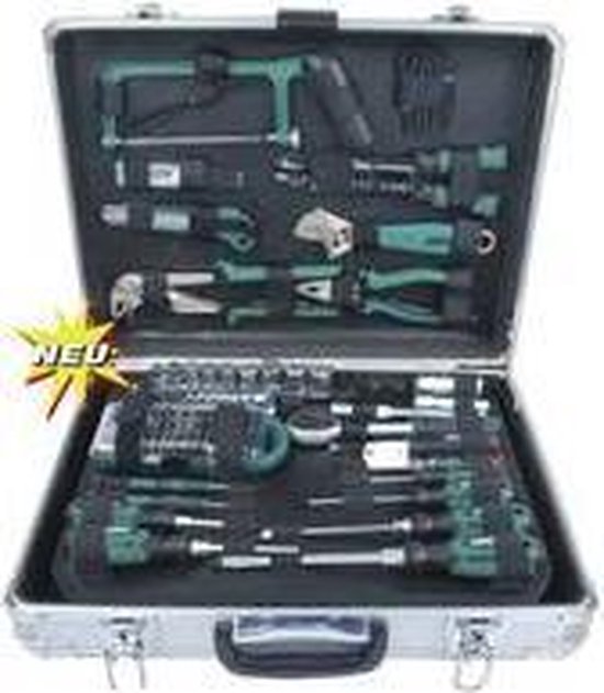 Brüder Mannesmann 29072 Gereedschapskoffer (met inhoud) Doe-het-zelver 124-delig