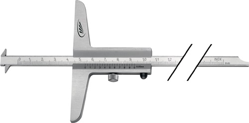 Helios Preisser Diepteschuifmaat | 200 mm | getrapte meetrail 8 x 3 mm | 1 stuk - 0292501