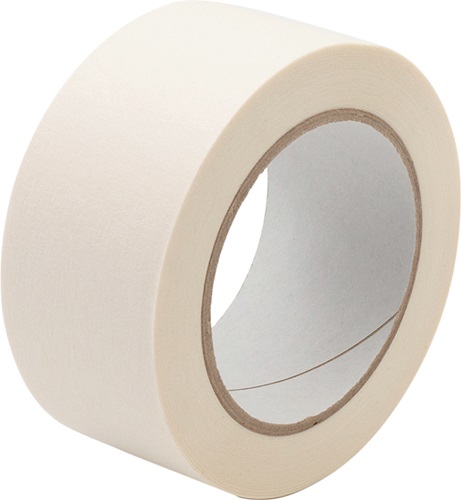 Afplakband | licht gecrêpt | wit | lengte 50 m | breedte 50 mm | rol | 24 stuks - 1361000038