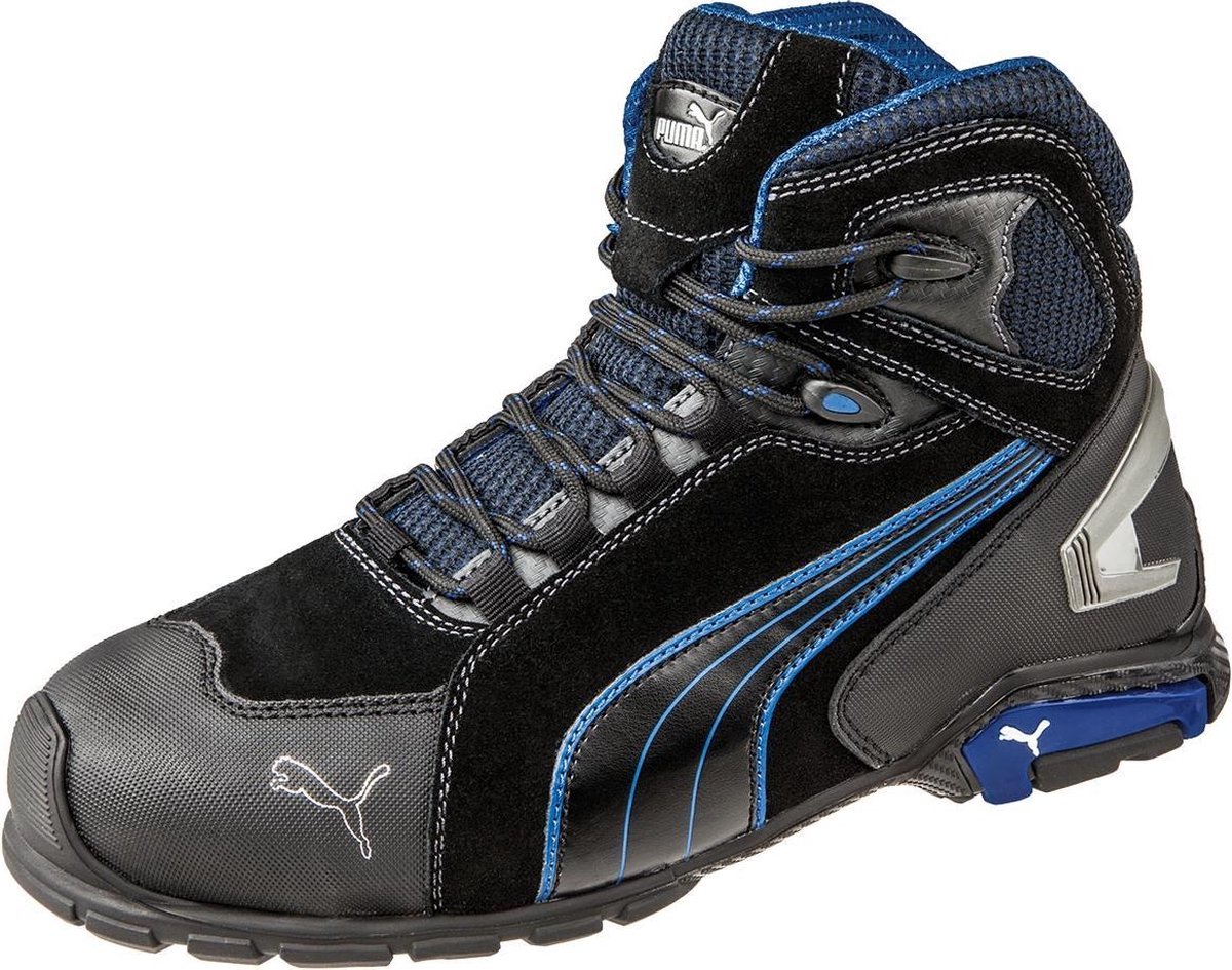 Puma Veiligheidslaars | maat 45 zwart/blauw | S3 SRC EN ISO 20345 | velours | 1 stuk - 63.225.0-45