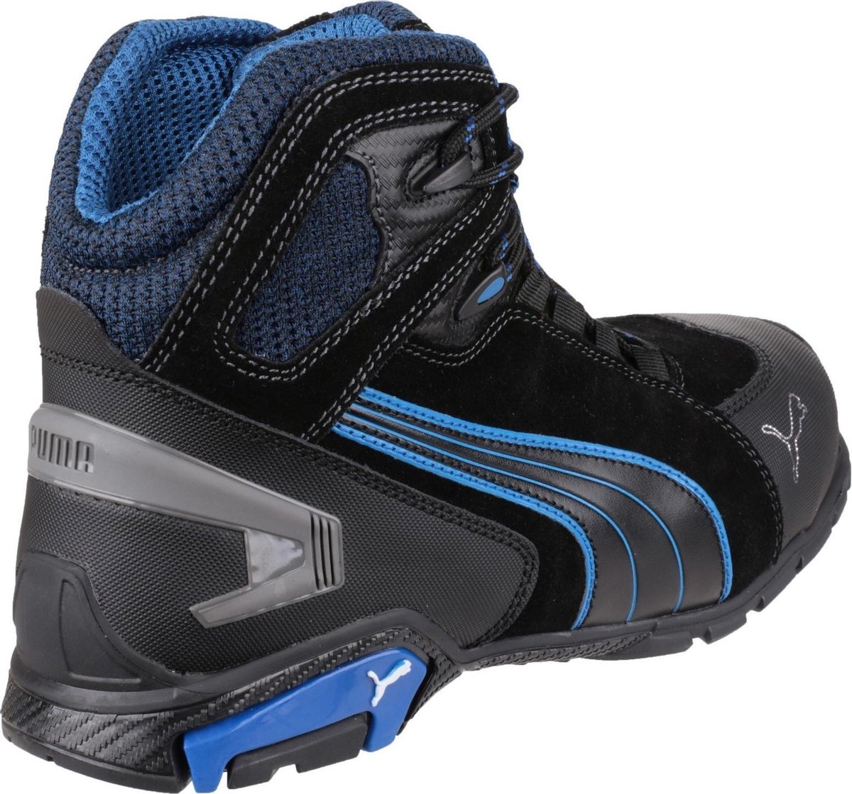 Puma Veiligheidslaars | maat 45 zwart/blauw | S3 SRC EN ISO 20345 | velours | 1 stuk - 63.225.0-45