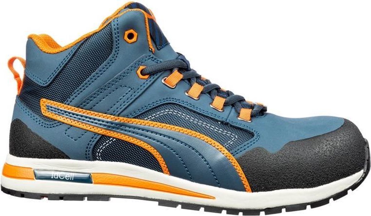 Puma Veiligheidslaars | maat 45 blauw/oranje | S3 HRO SRC DIN EN ISO 20345 | leer | 1 stuk - 63.314.0-45