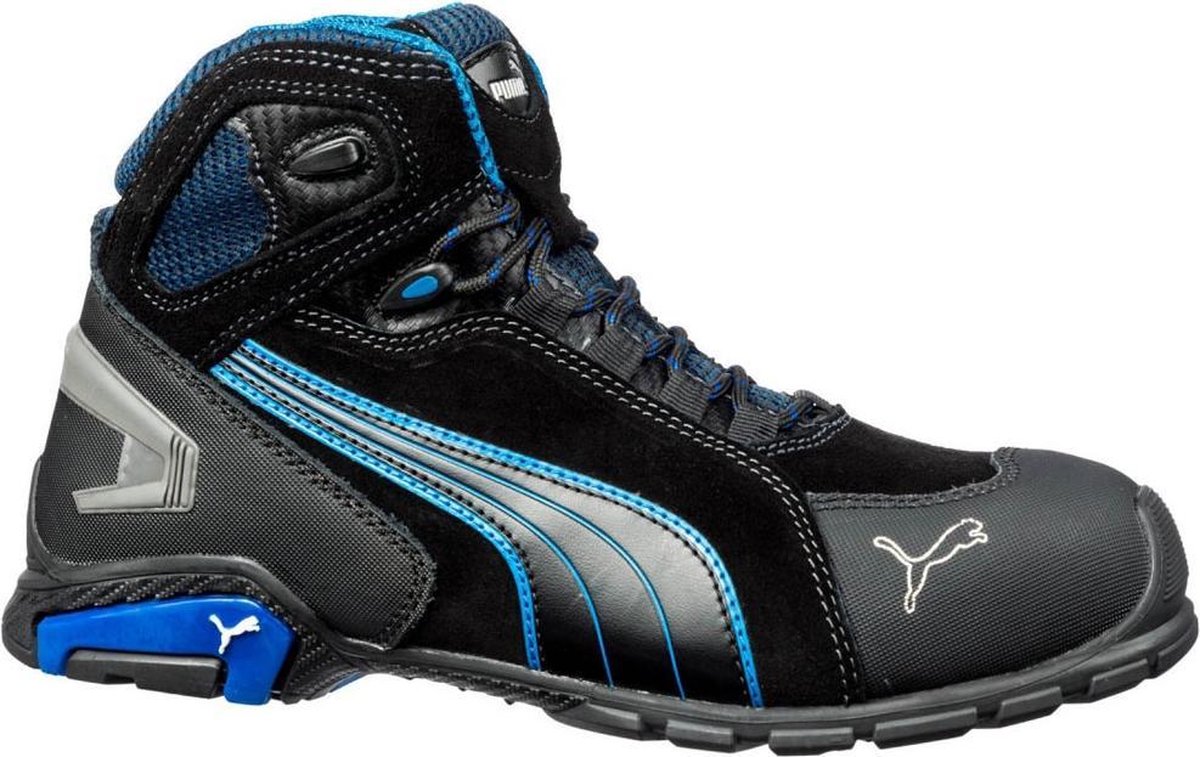 Puma Veiligheidslaars | maat 39 zwart/blauw | S3 SRC EN ISO 20345 | velours | 1 stuk - 63.225.0-39