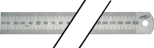 Helios Preisser Stalen liniaal | lengte 2000 mm | staal buigzaam | verdeling A = mm/mm | 1 stuk - 0460211