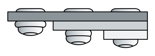 Gesipa Blindklinknagel | klinknagelschacht d x l 4,8 x 10 mm | aluminium / staal | 500 stuks - 1433831