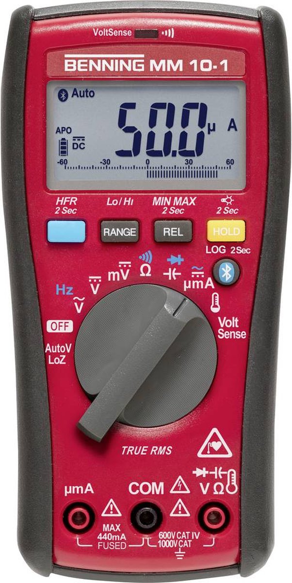 Benning Digitale multimeter | 0,1 mV-1.000 V | True RMS | 1 stuk - 044687