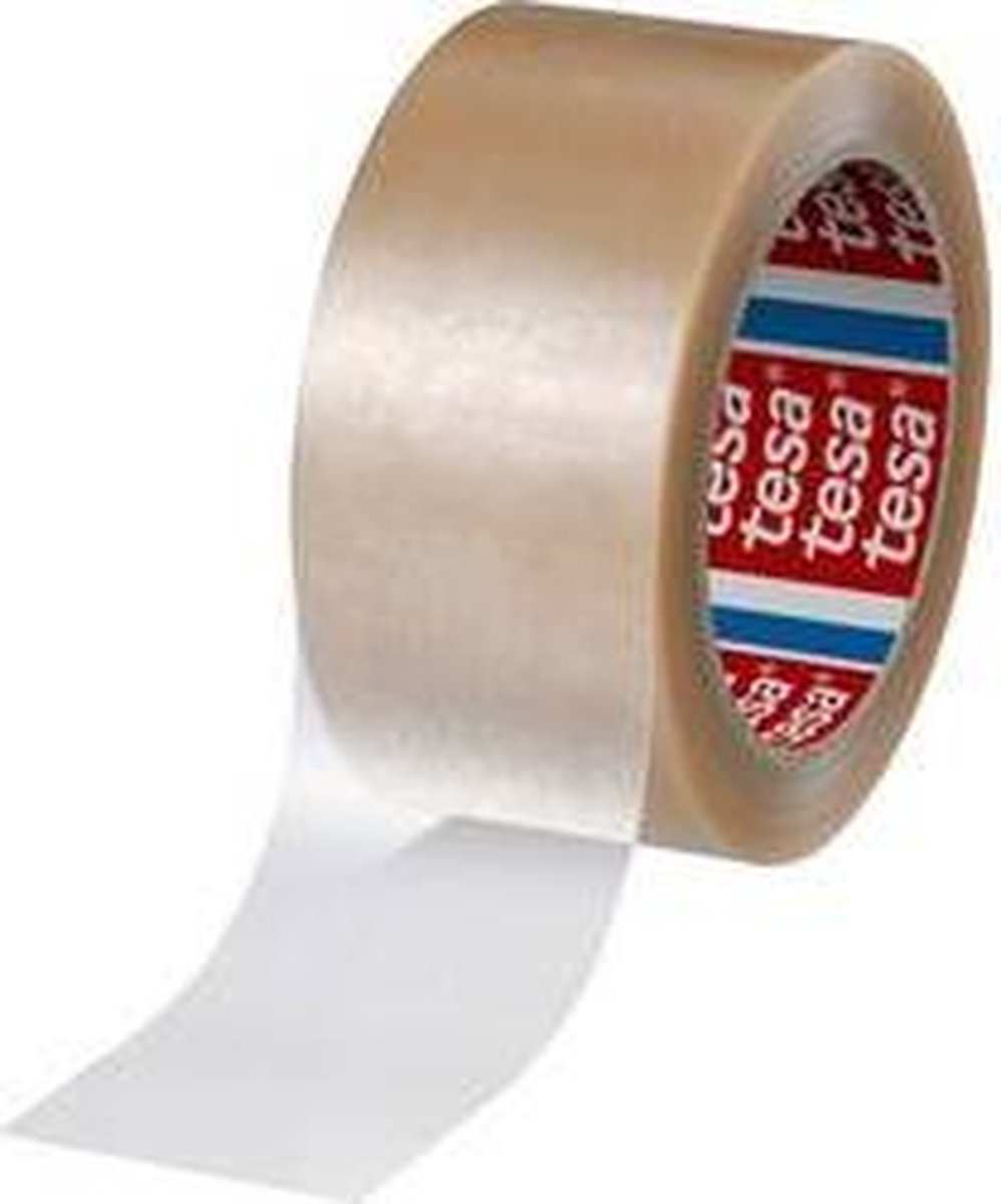 Tesa Verpakkingsplakband PVC | kleurloos | lengte 66 m | breedte 50 mm wiel | 6 stuks - 04124-00342-00