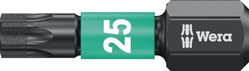 Wera Bit | T25 lengte 25 mm | 1/4 inch C6,3 | impaktor, DC | box met 10 bits | 1 stuk - 05157625001