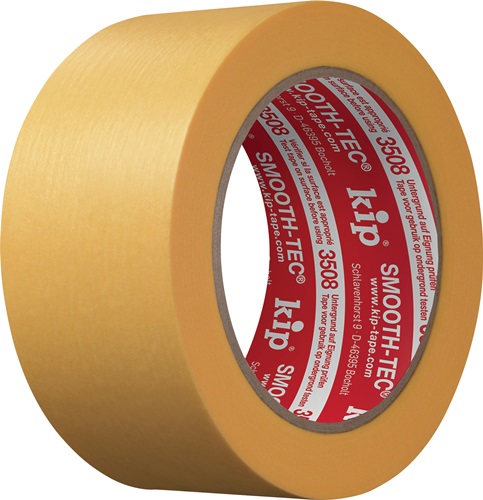 Gladde crêpeband | glad | geel | lengte 50 m | breedte 48 mm | 5 stuks - 3508-48
