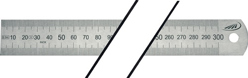 Helios Preisser Stalen liniaal | lengte 1500 mm | staal buigzaam | verdeling A = mm/mm | 1 stuk - 0460210