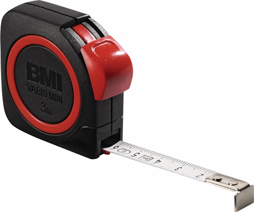 Bmi Rolbandmaat | lengte 3 m | breedte 10 mm | EG II ABS automatic | 1 stuk - 411341120/10